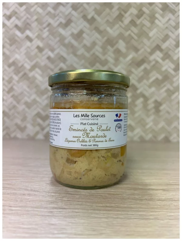 Émincés de poulet sauce moutarde légumes oubliés et pomme de terre 🇫🇷 - 1 pers