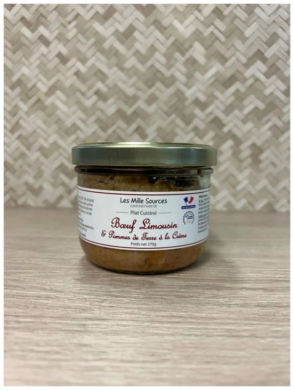 Boeuf limousin & pomme de terre à la crème 🇫🇷 - 1 pers
