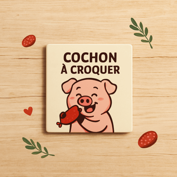 Magnet - Cochon à croquer