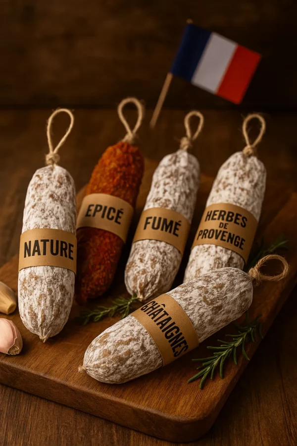 Sélection de 5 saucissons 🇫🇷